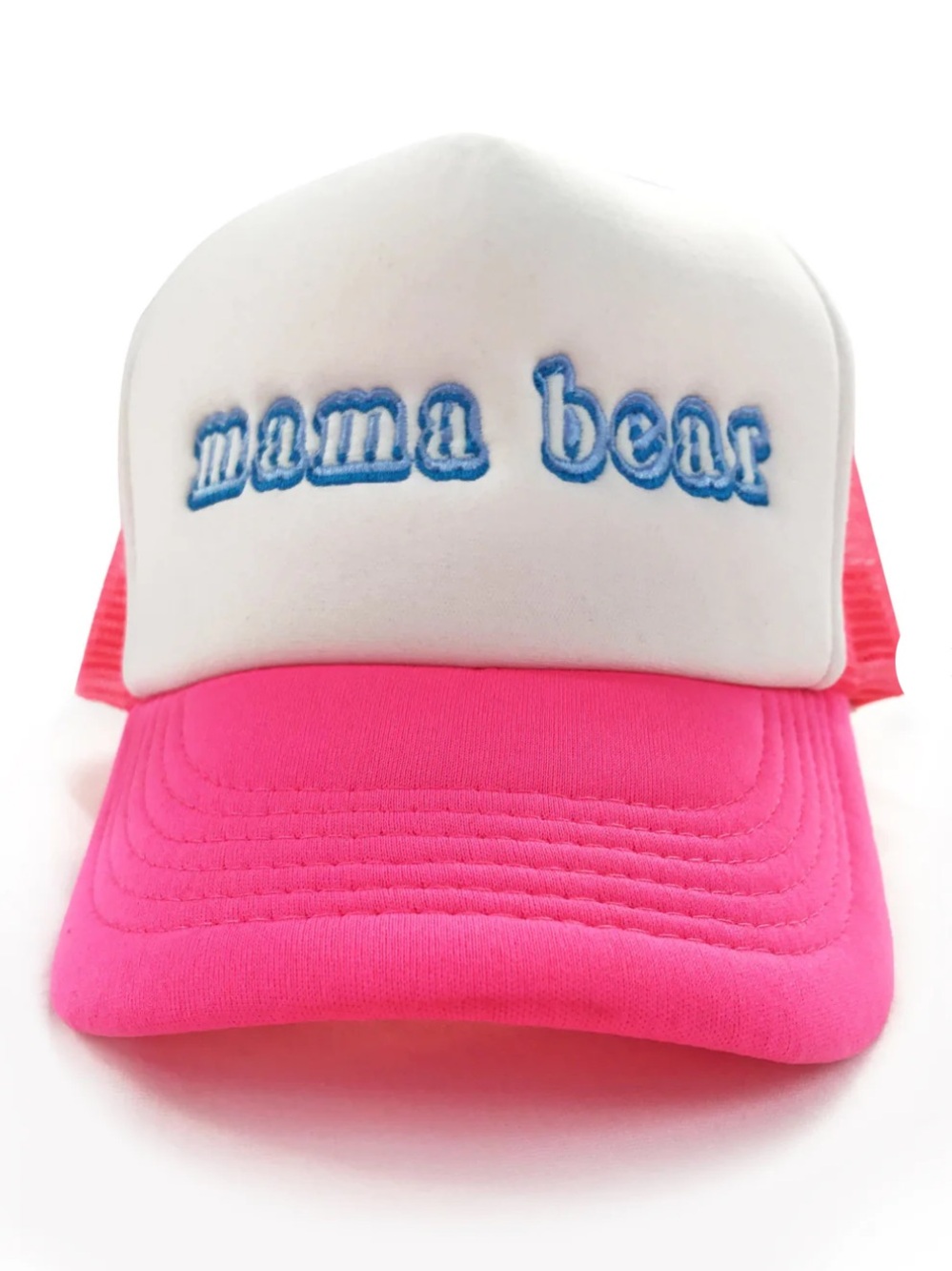 Bun Maternity Hot Pink Mama Bear Trucker Hat